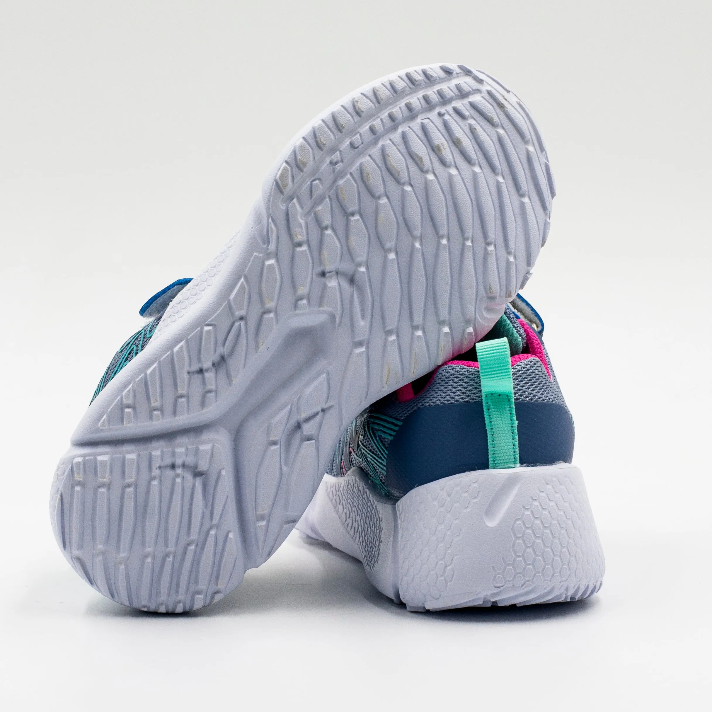 Bamboo zapatilla nina con velcro color Celeste
