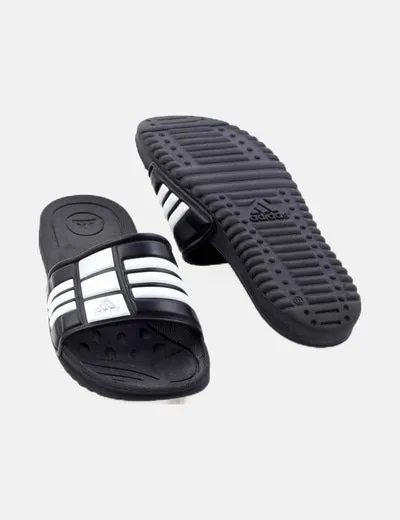 Black and White Adidas Sandal