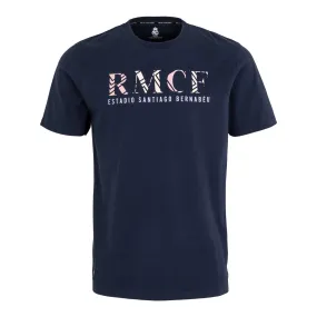 Blue Real Madrid CF Unisex Sakura T-Shirt Print