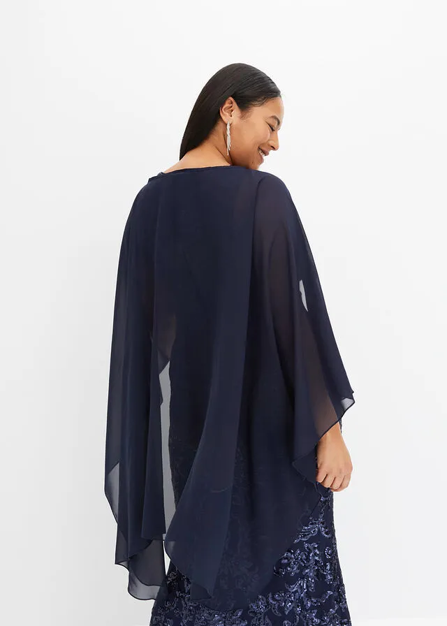 Blue Oxford Bolero