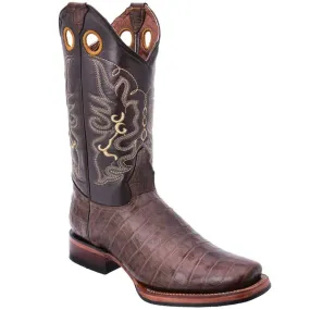 Botas de Cocodrilo Grabada Horma Rodeo WD-309