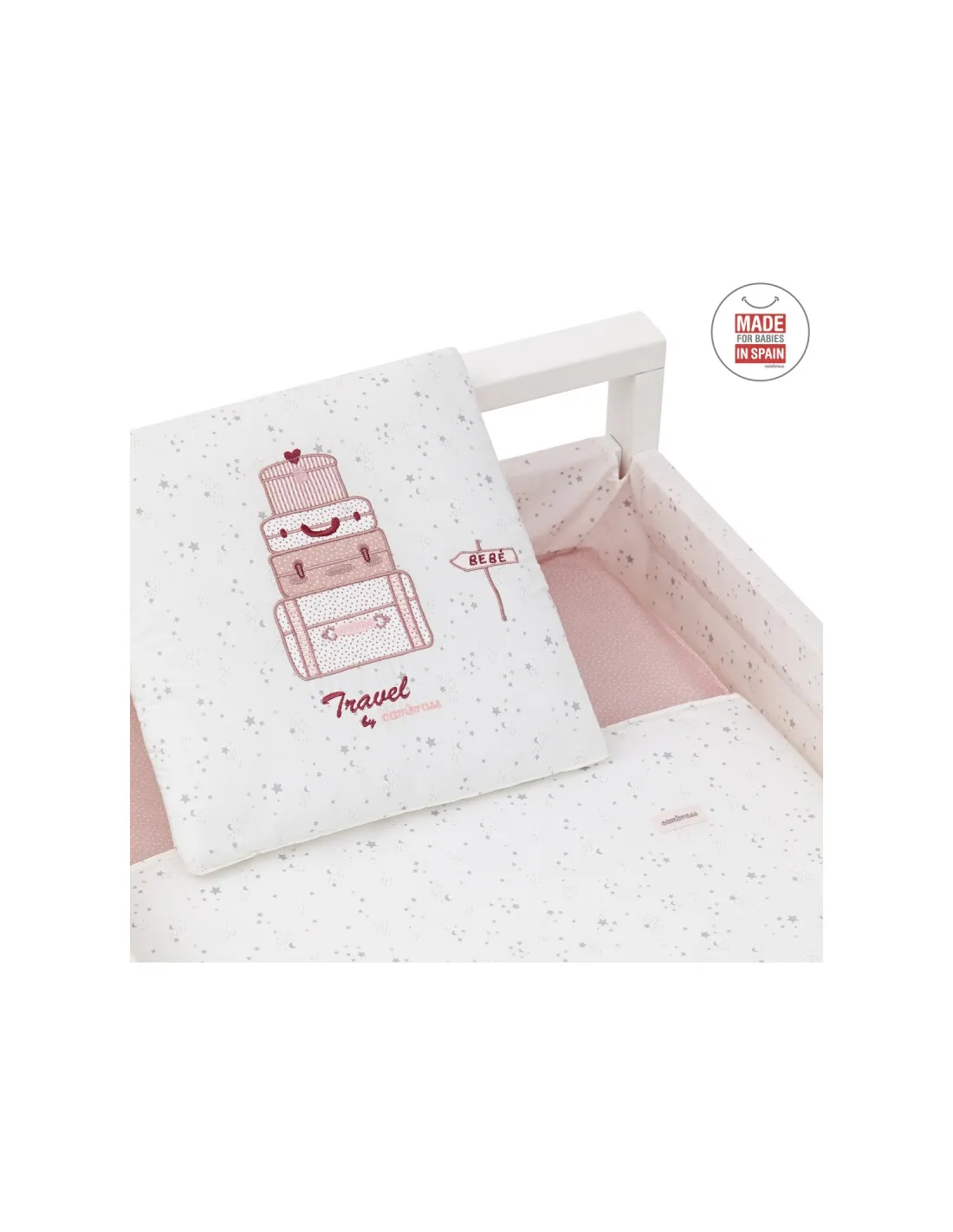 Cambrass Sky Square Pink Minicrib