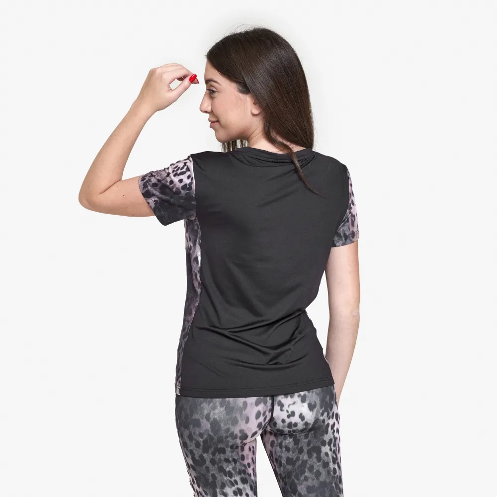 Camiseta deportiva para mujer PANTHER Negra