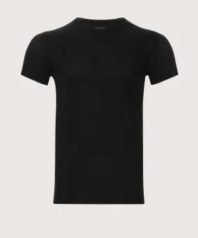 Camiseta Interior Para Hombre, Cuello Redondo, Manga Corta-