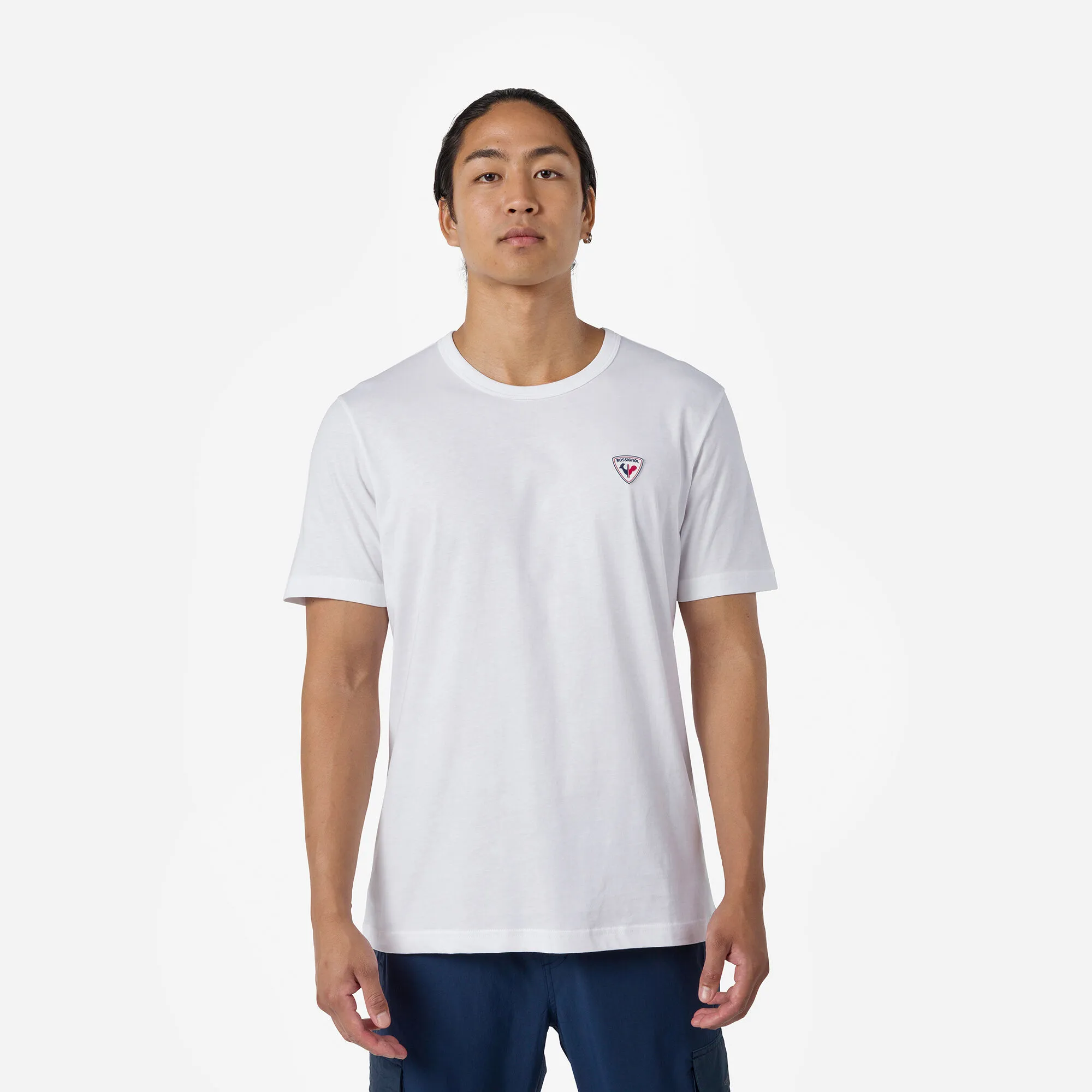 Camiseta lisa logo para hombre