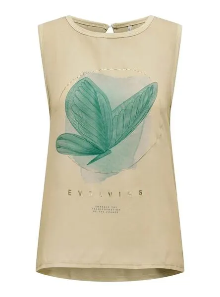 Beige Flora Women's Only T-Shirt