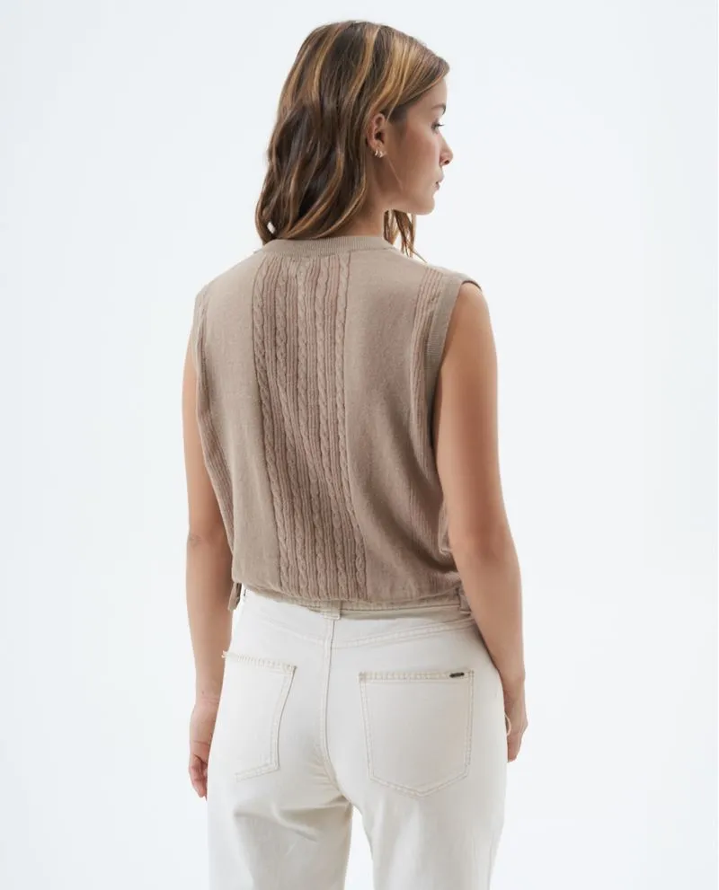 Camiseta tejida para mujer