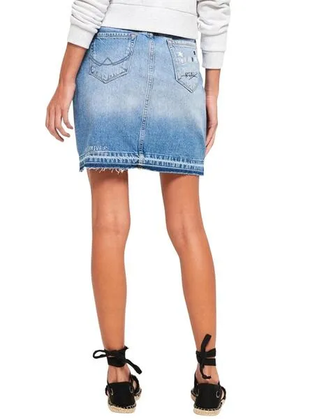 Superdry Denim Mini Skirt Women