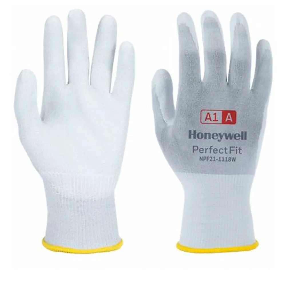Honeywell Guante New Perfect Fit 18g W PU A1/A (10 pares)