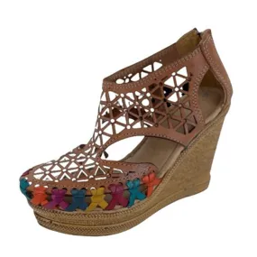Huaraches Artesanales de Piel para mujer RD-Clear Triangles