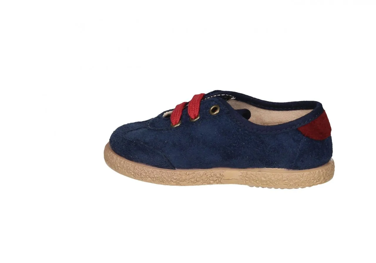 Navy English Style Sport Shoe with Combined Band