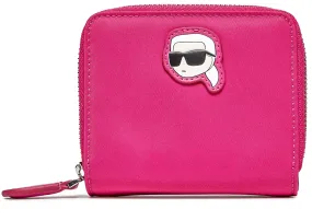 Karl Lagerfeld K Ikonik 2.0 Cartera pequeña de nylon para mujer en rosa