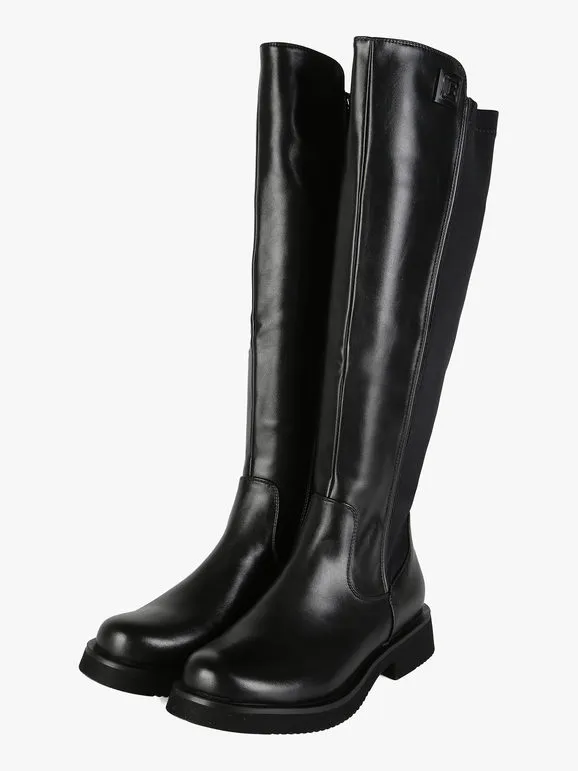 Laura Biagiotti Botas de mujer en ecopiel y tejido.