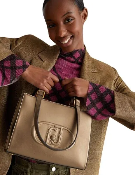 LIU JO bags and wallets in gold for women.