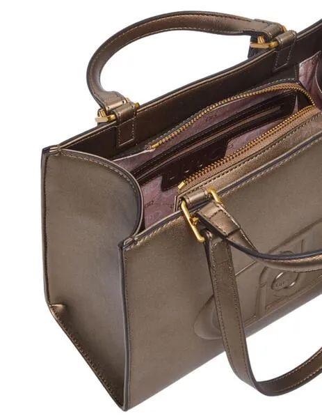 LIU JO bags and wallets in gold for women.