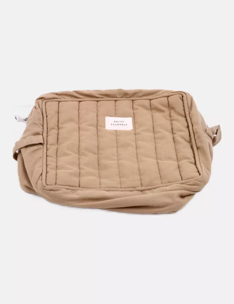 Beige Casual Cosmetic Bag Large