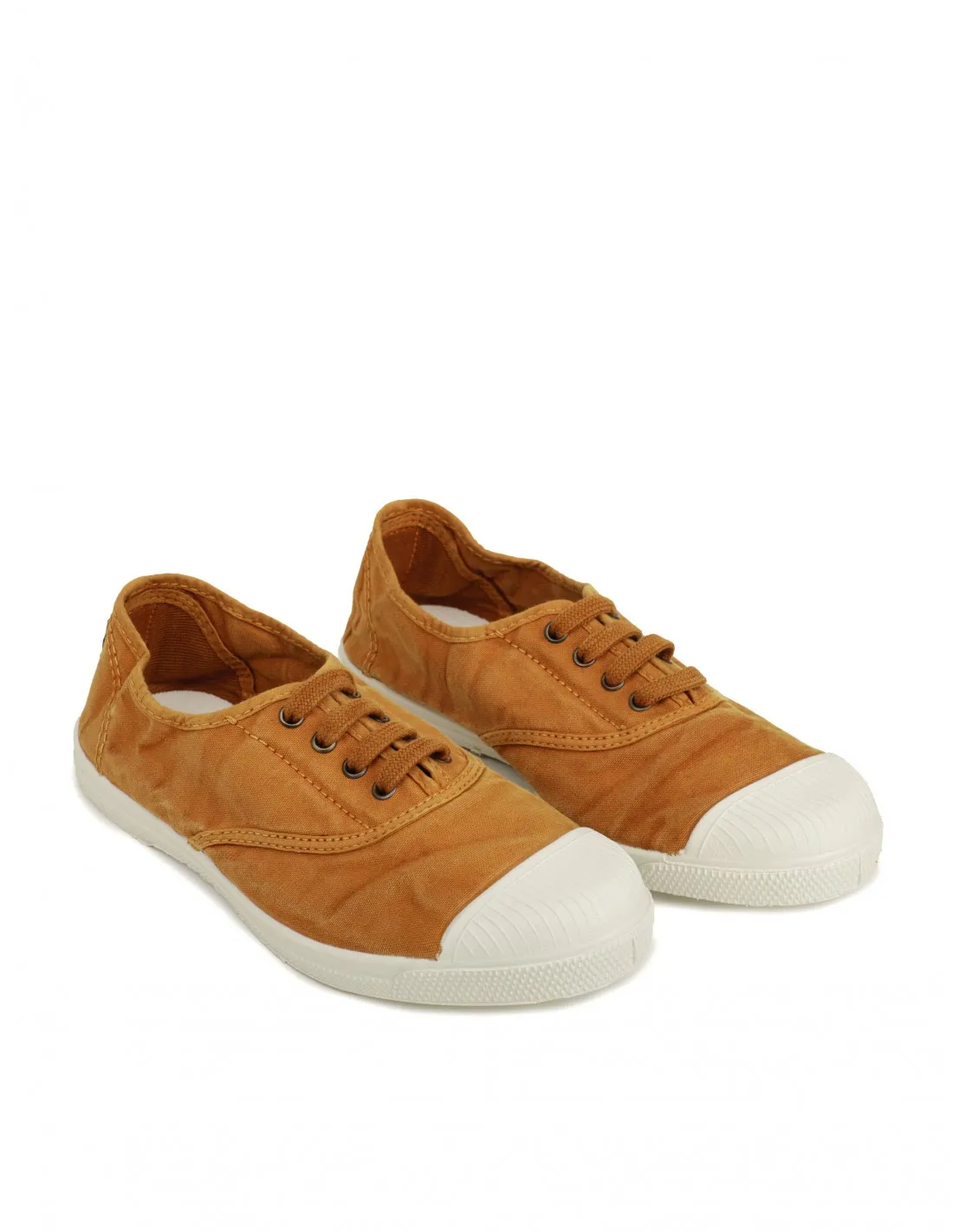 NATURAL WORLD Zapatillas Lona Puntera Mostaza