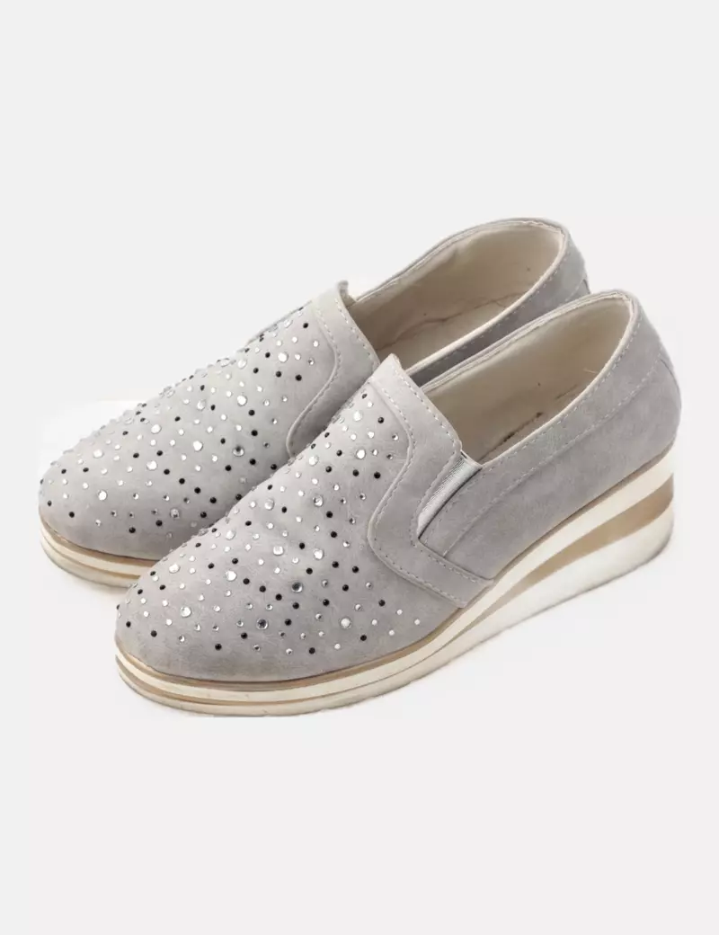 Gray Strass Sneakers without Name