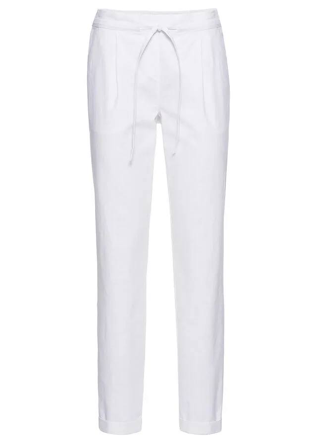 White Linen Pants