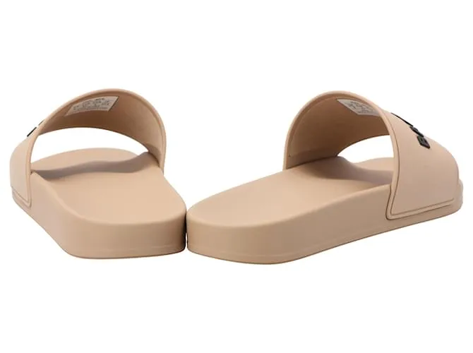 Sandalia de piscina para hombre Balenciaga Castaño Beige 