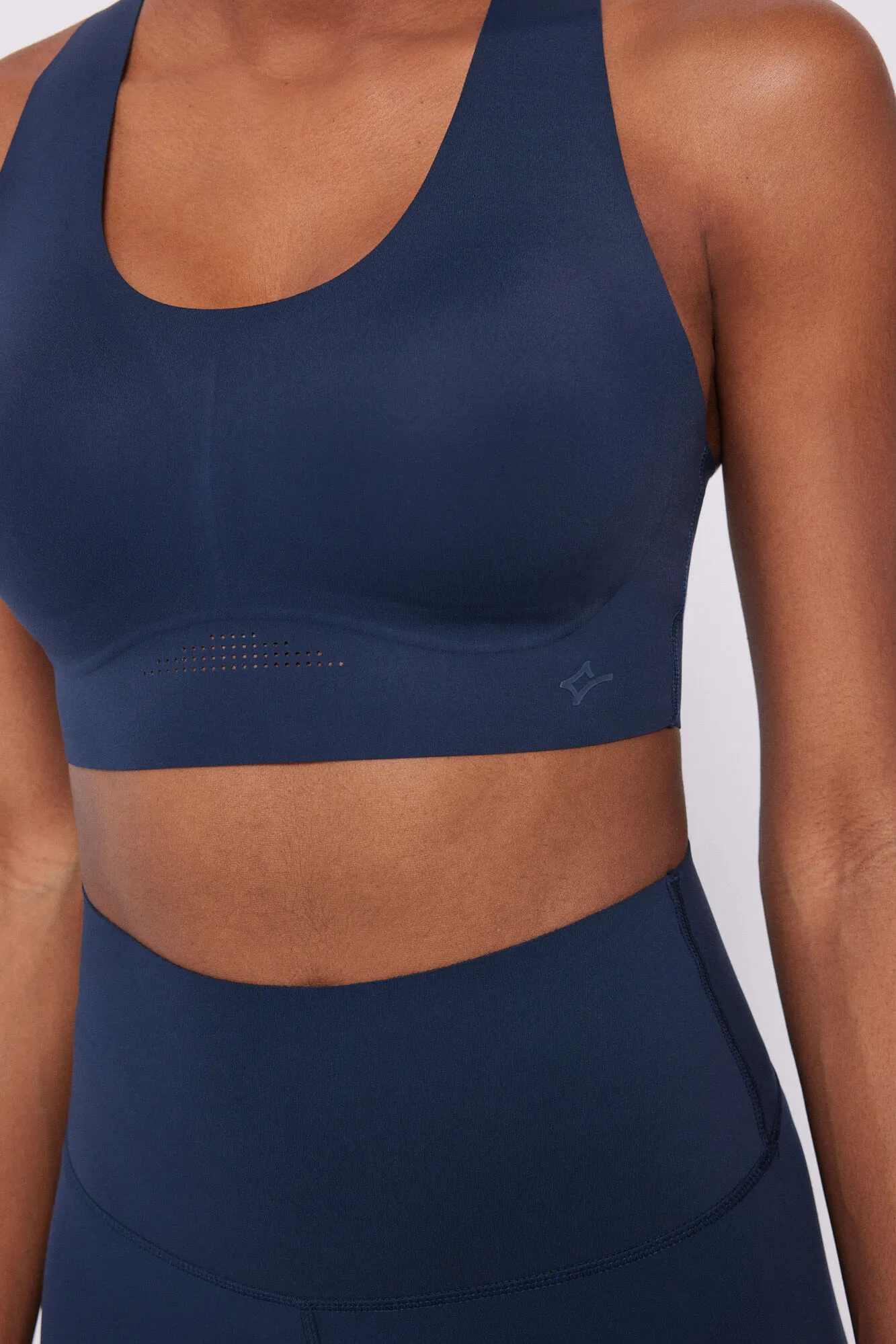 Blue Compressive Sports Bra