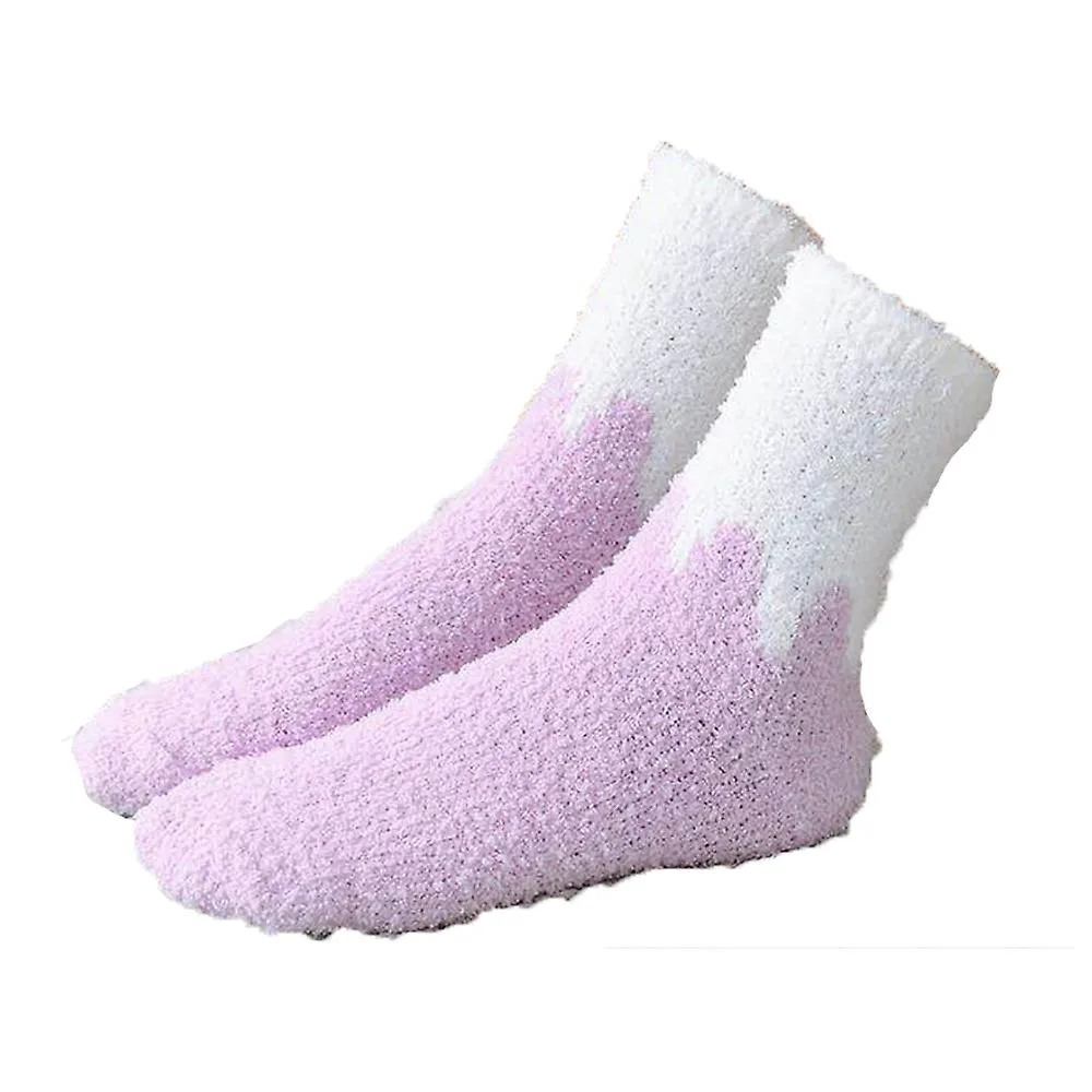 Warm and Cozy Plush Women's Colorful Socks