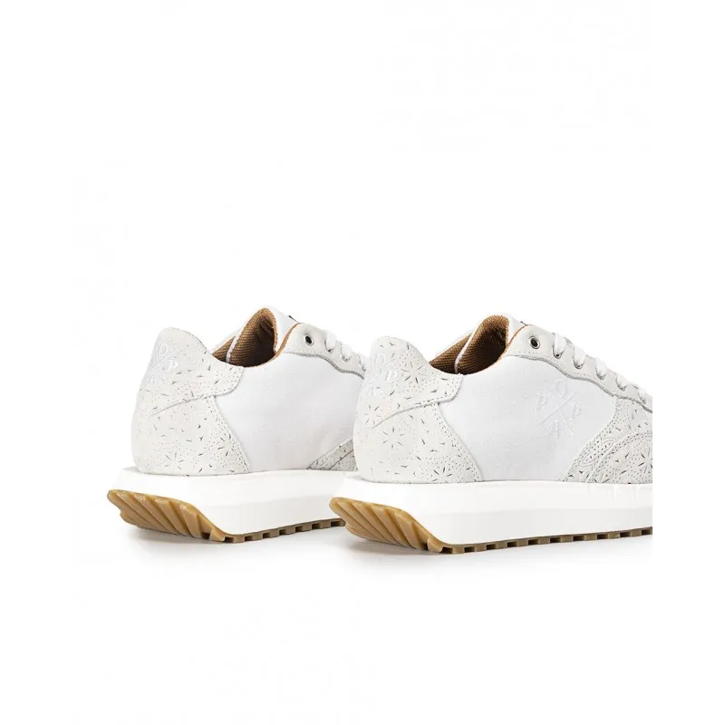 White Engraved Inés Shoe
