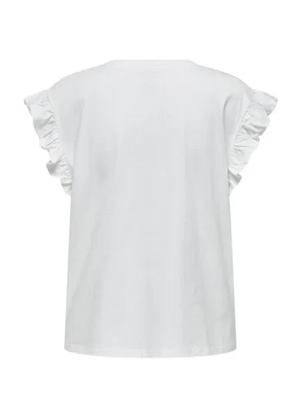 Women's White Pernille Only T-Shirt