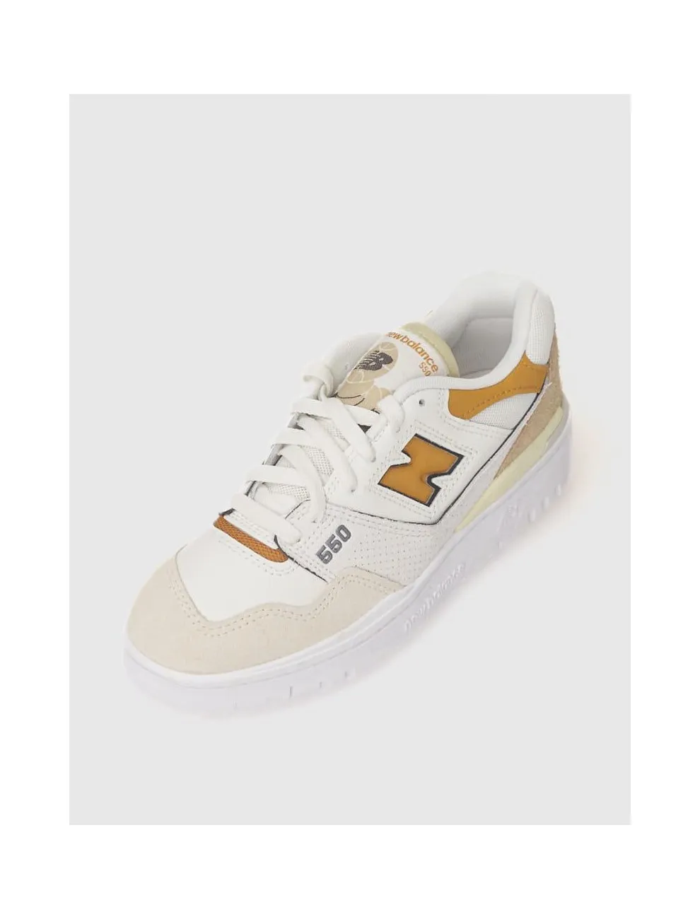 Woman's BW550 White/Brown Sneakers