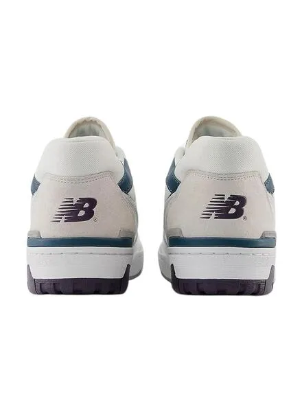 New Balance 550 blancas, verdes y moradas mujer
